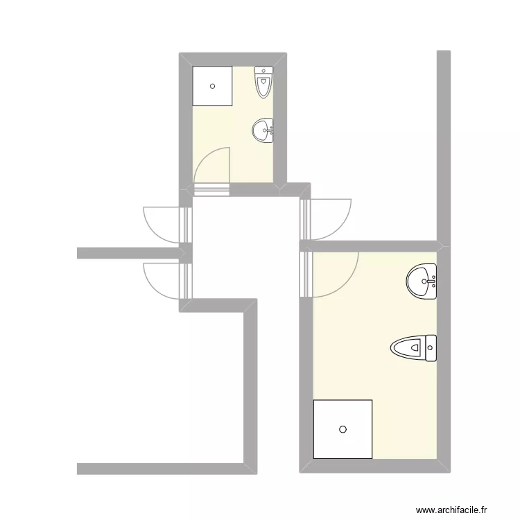 M. T v2. Plan de 2 Pièces et 14 m² M. T v2. Plan de 2 Pièces et 14 m²