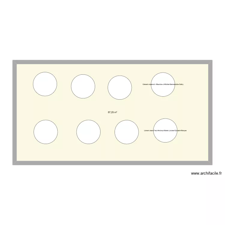 salle Armanet. Plan de 1 et 87 m² salle Armanet. Plan de 1 et 87 m²