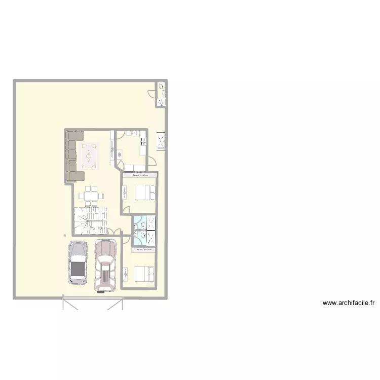 Plan Rez de chaussée (simple). Plan de 3 et 283 m² Plan Rez de chaussée (simple). Plan de 3 et 283 m²