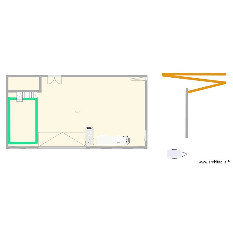 rdc. Plan de 0 pièce et 0 m2