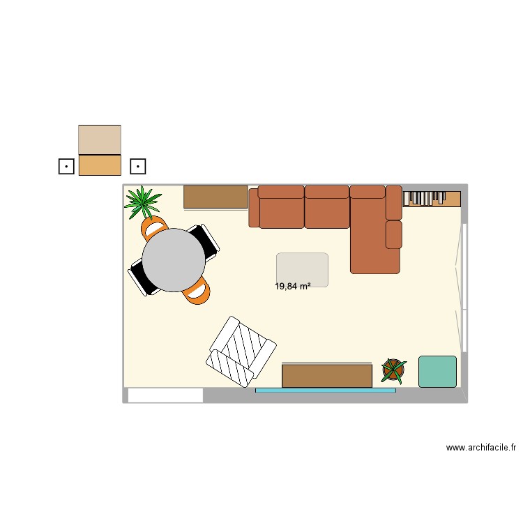 Salon 2. Plan de 0 pièce et 0 m2