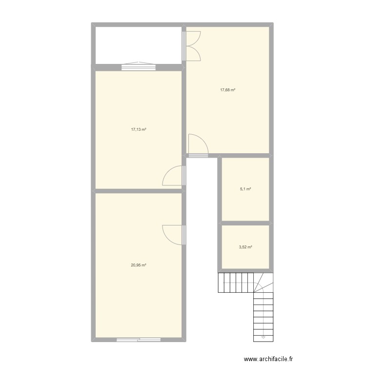 Maison 728. Plan de 5 pièces et 64 m2