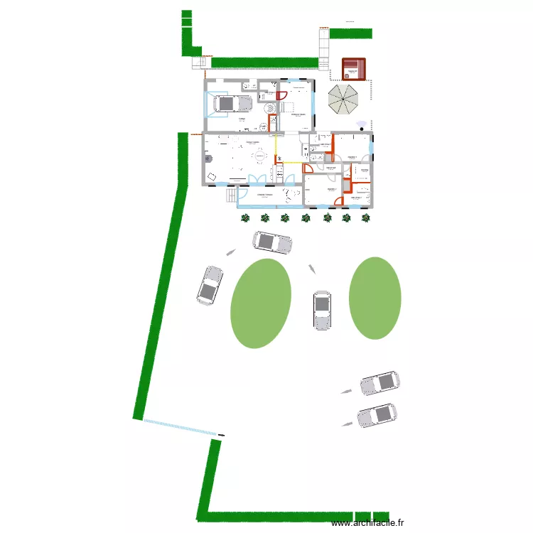 Allemagne r&eacute;novation implantation. Plan de 18  et 145 m²