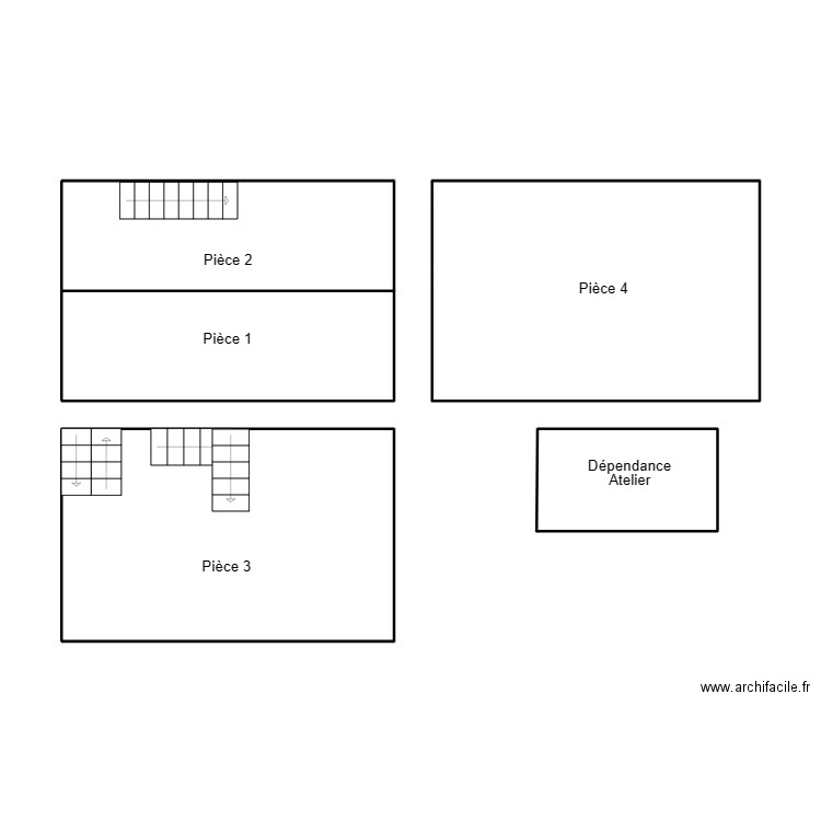 QUIMPER LEDU TOURELLE. Plan de 4 pièces et 57 m2