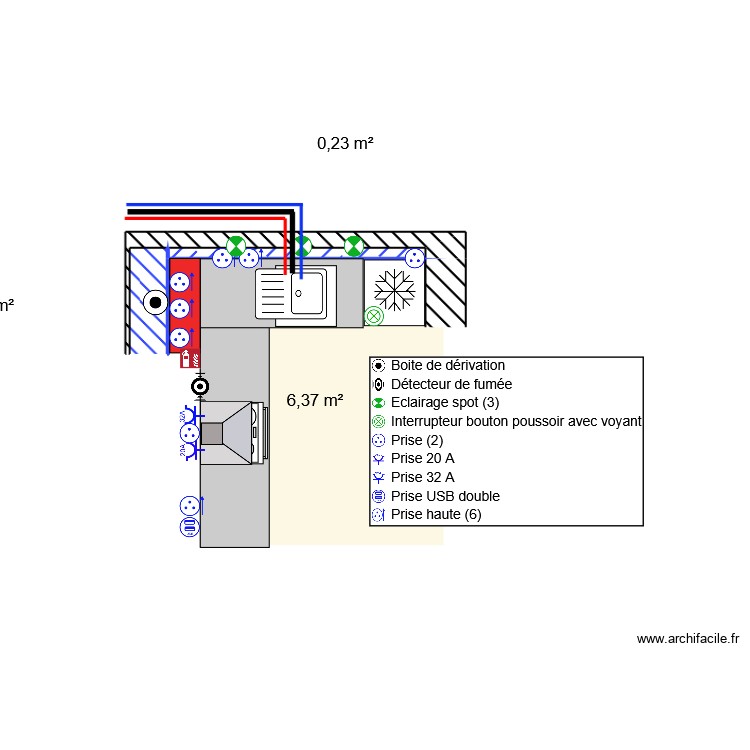 test cuisine. Plan de 0 pièce et 0 m2