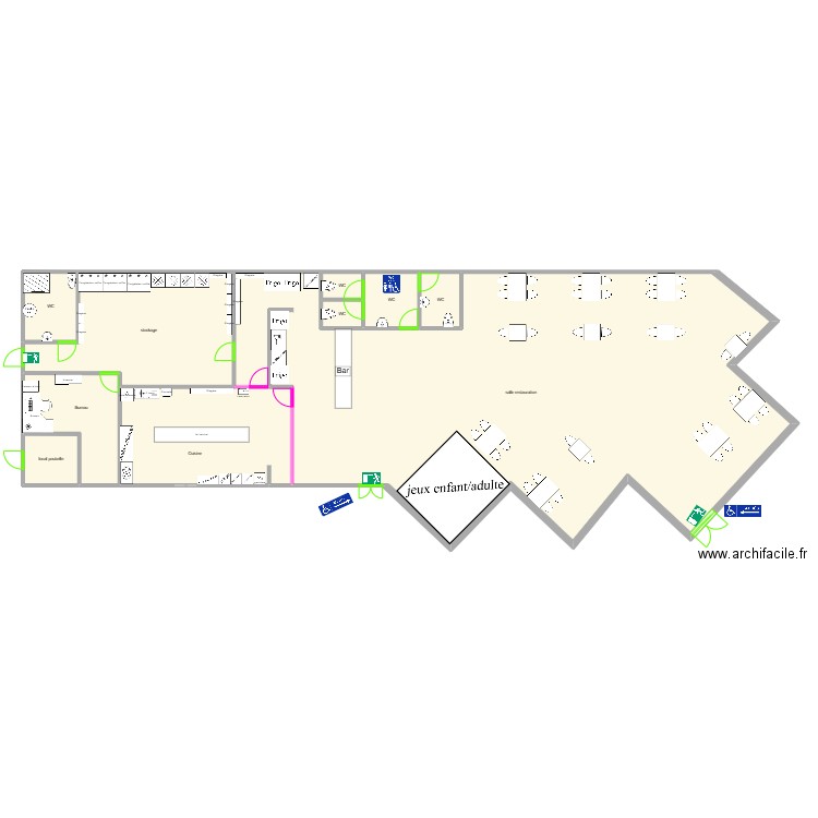 N’importe quoi. Plan de 10 pièces et 315 m2