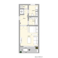 appart 30m2 avec cuisine séparée