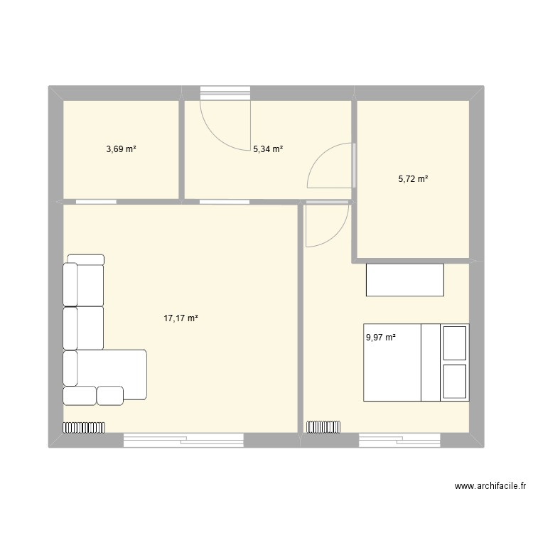 APPT SURESNES. Plan de 0 pièce et 0 m2