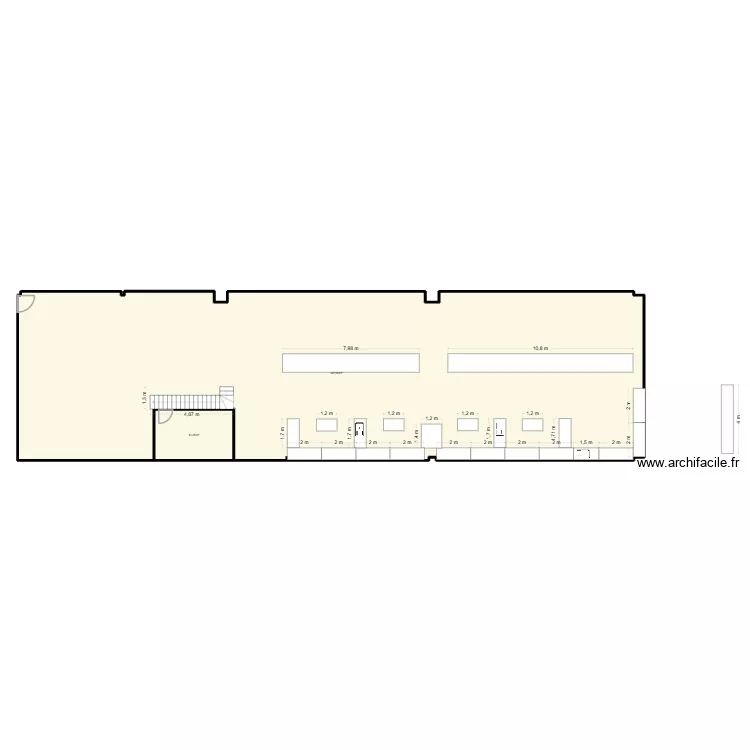 atelier calcaire. Plan de 2 pièces et 356 m² atelier calcaire. Plan de 2 pièces et 356 m²