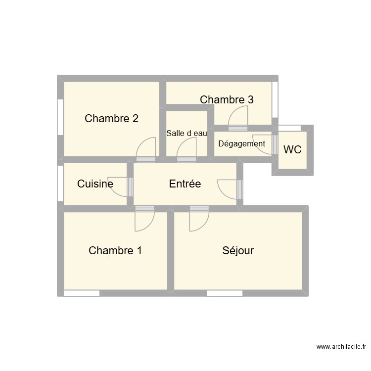 2512 BAEUR R+2 D. Plan de 9 pièces et 11 m2