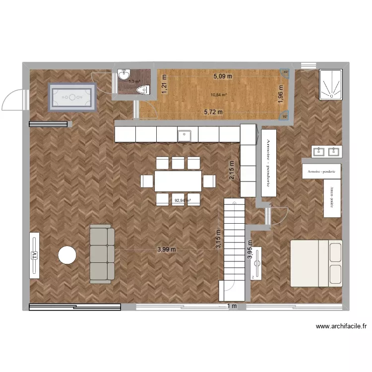 MAISON SANS TOIT. Plan de 3 Pièces et 105 m² MAISON SANS TOIT. Plan de 3 Pièces et 105 m²