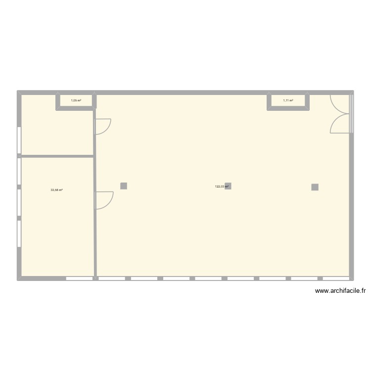 F102cloisonvide. Plan de 0 pièce et 0 m2