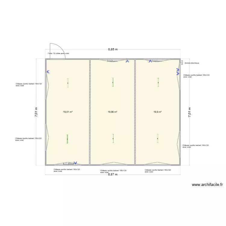 Ecole Peruwelz. Plan de 