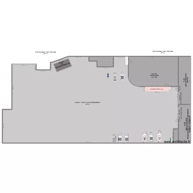 PLAN PARKING BOTOCAS AVANT TRAVAUX. Plan de 