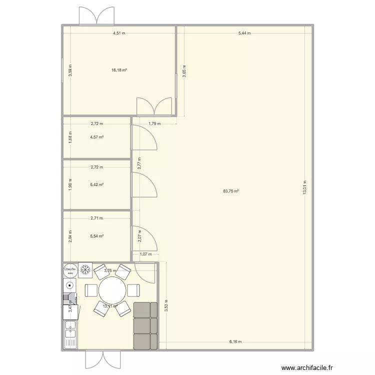 FROMAGERIE 4. Plan de 6 Pièces et 129 m² FROMAGERIE 4. Plan de 6 Pièces et 129 m²