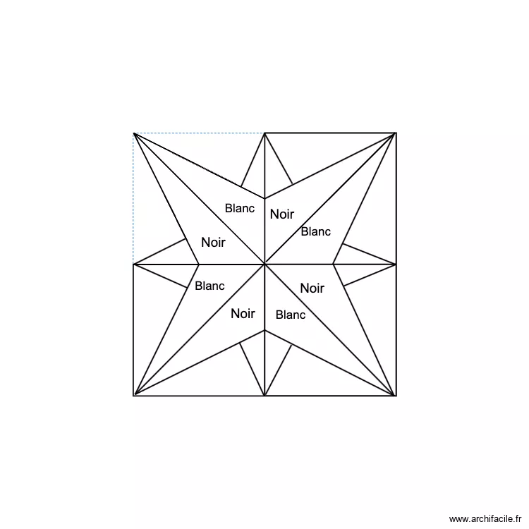 Rose des vents. Plan de 