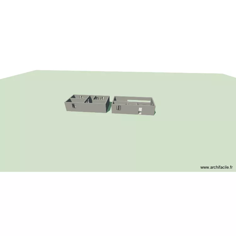maison. Plan de 6  et 79 m²