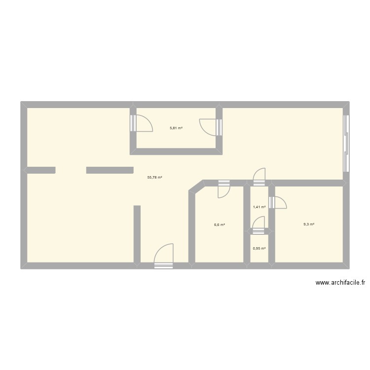 Dossier de vente ( plan institut ). Plan de 6 pièces et 80 m2