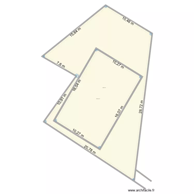 ECOLE2. Plan de 2  et 602 m²