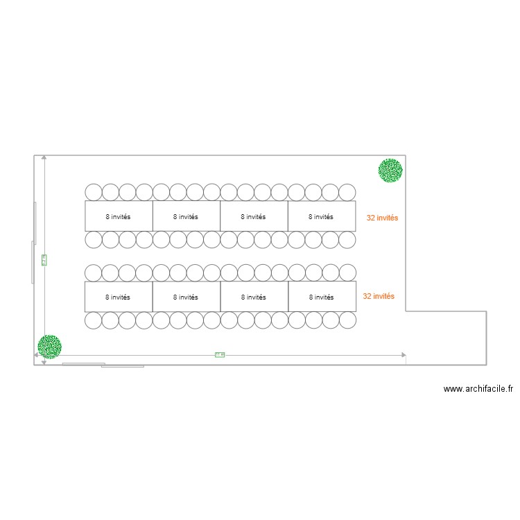 plan terrasse l et d. Plan de 0 pièce et 0 m2