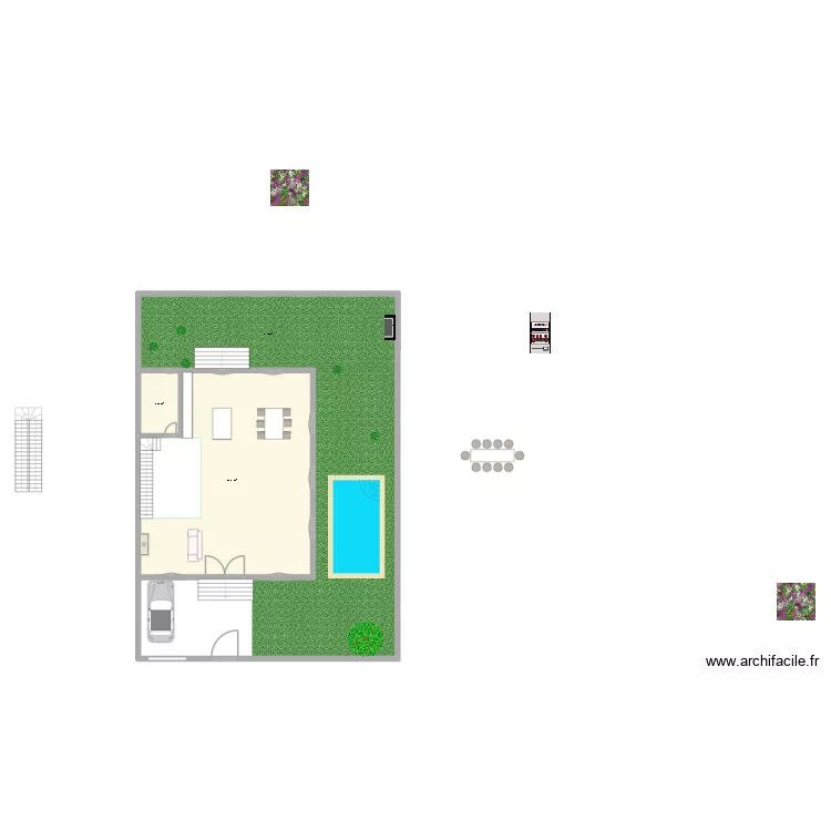 Asilah Papa plan villa. Plan de 2 Pièces et 142 m² Asilah Papa plan villa. Plan de 2 Pièces et 142 m²