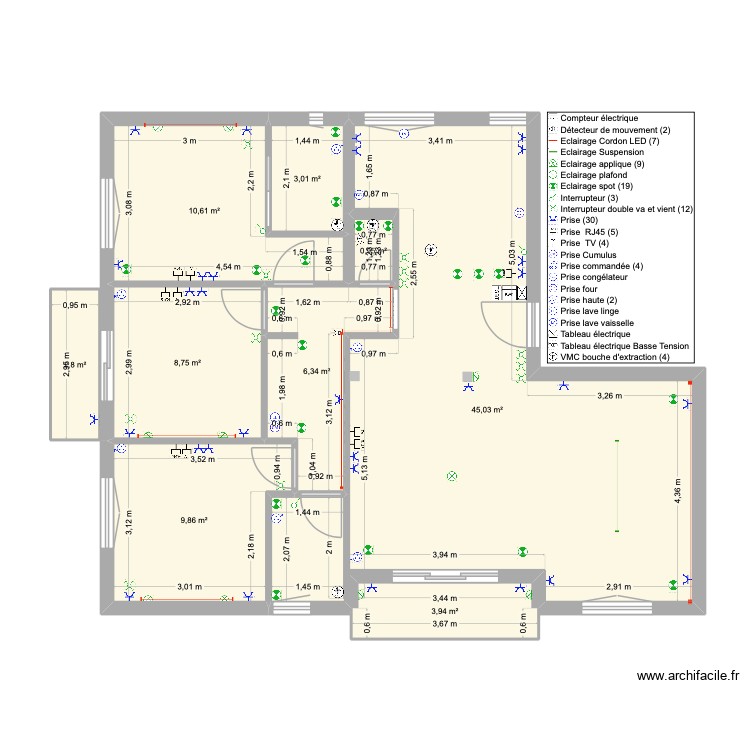 Megeve Grande Fontaine Electricit&eacute; 1. Plan de 0 pièce et 0 m2