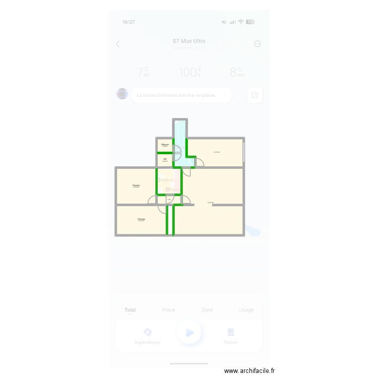 Maison Dedieu future v2. Plan de 7 pièces et 91 m2