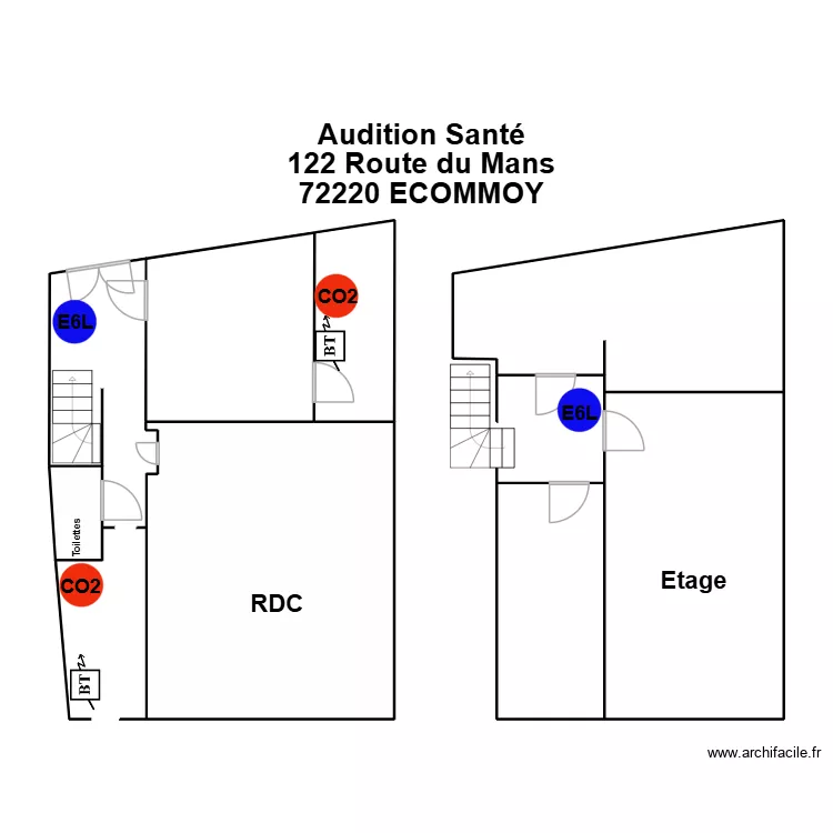 Plan zone Sonova Ecommoy. Plan de 