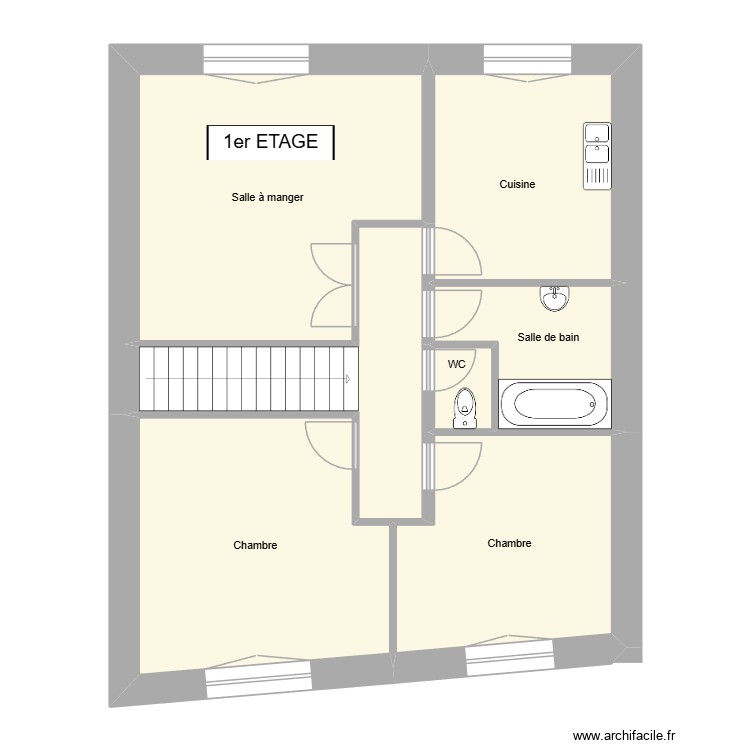 Route Romaine 1er. Plan de 0 pièce et 0 m2