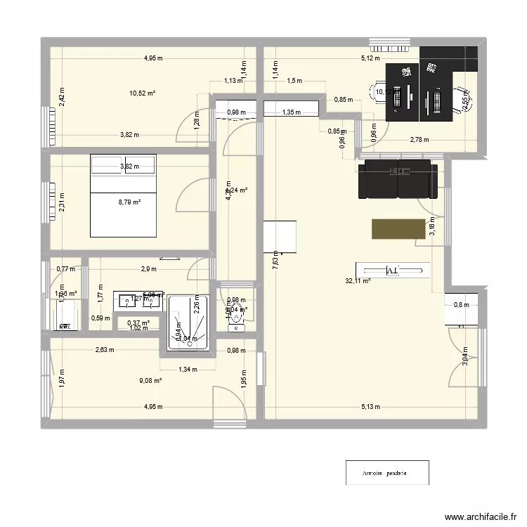 Lironde. Plan de 10 et 83 m² Lironde. Plan de 10 et 83 m²