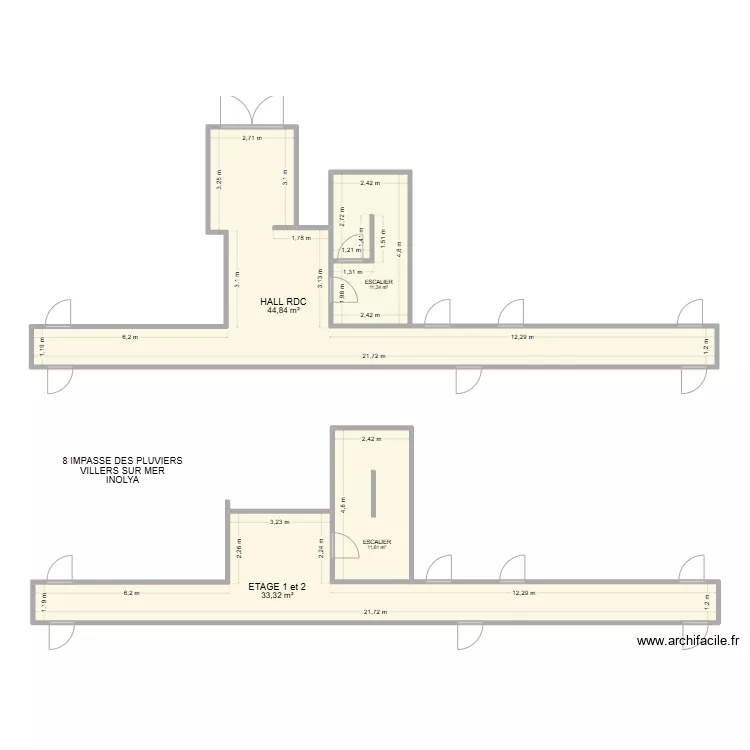 8 IMPASSE LES PLUVIERS. Plan de 8 IMPASSE LES PLUVIERS. Plan de