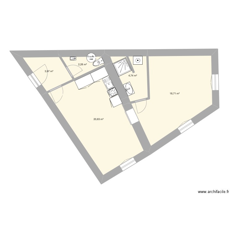 257 4 aout - ch T2 2023. Plan de 0 pièce et 0 m2