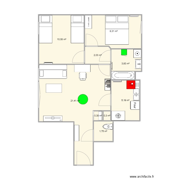Appartement. Plan de 0 pièce et 0 m2