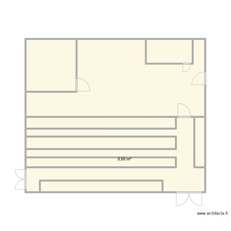 MTECH. Plan de 9 pièces et 39 m2