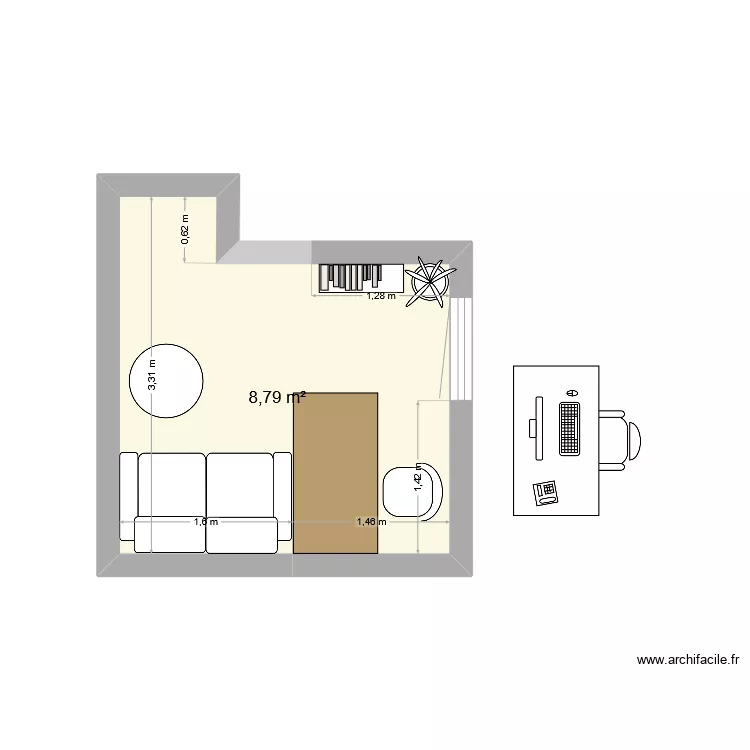Bureau Haie Fouassi&egrave;re. Plan de 