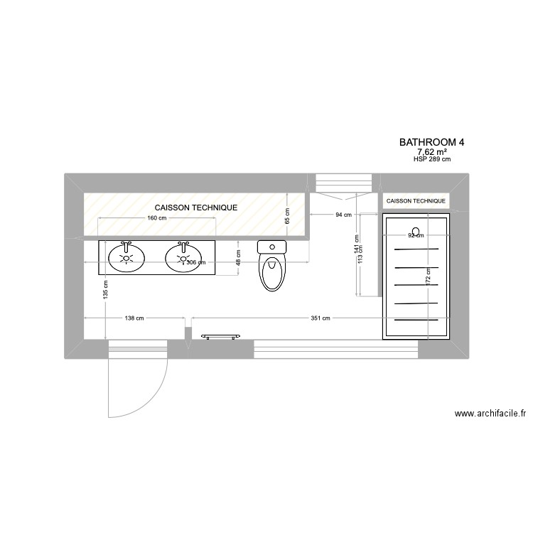 MARTINETTE - BATHROOM 4. Plan de 0 pièce et 0 m2