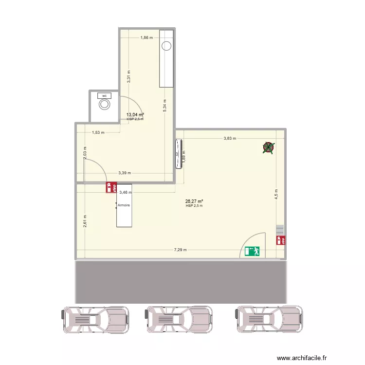 maud. Plan de 2 et 39 m² maud. Plan de 2 et 39 m²