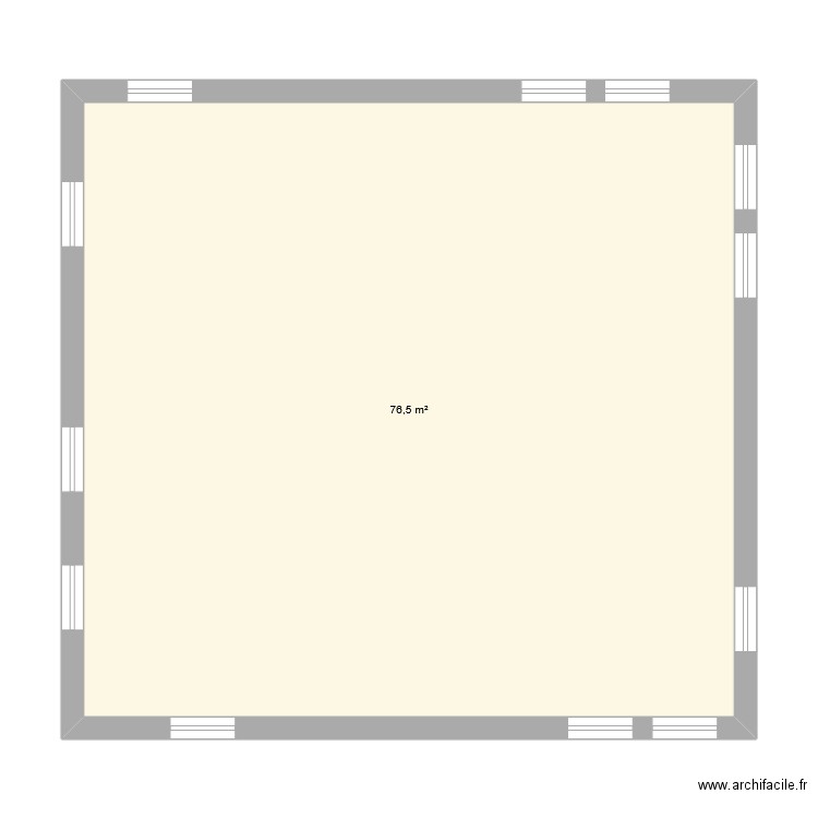rdc module 4-JGISQUET VAUDAINE. Plan de 1 pièce et 77 m2