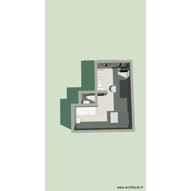 26m2. Plan de 2 et 27 m² 26m2. Plan de 2 et 27 m²