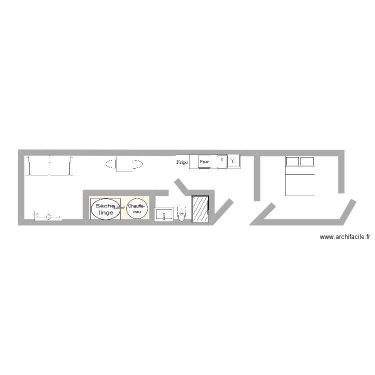 2078 Dorion. Plan de 1 pièce et 3 m2