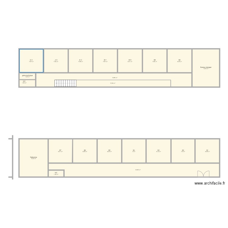 Depot 2025 3. Plan de 22 pièces et 207 m2