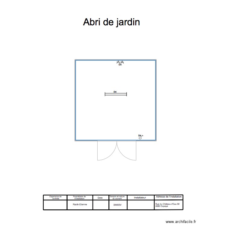 Abri de jardin. Plan de 12 pièces et 32 m2