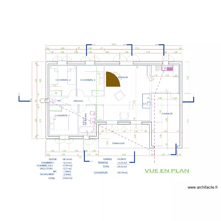 plan old SB. Plan de 