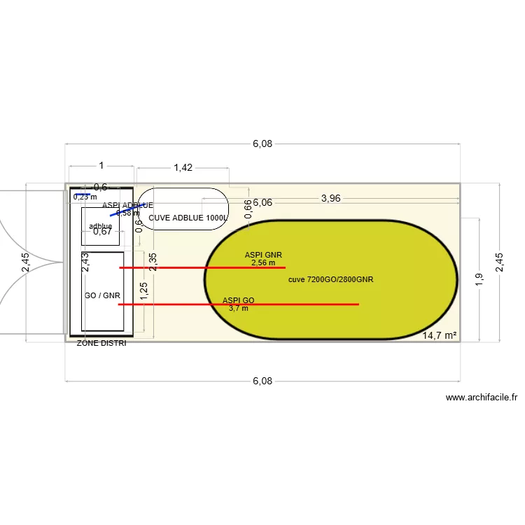 DOSSIER BOLLORE. Plan de 1  et 15 m²