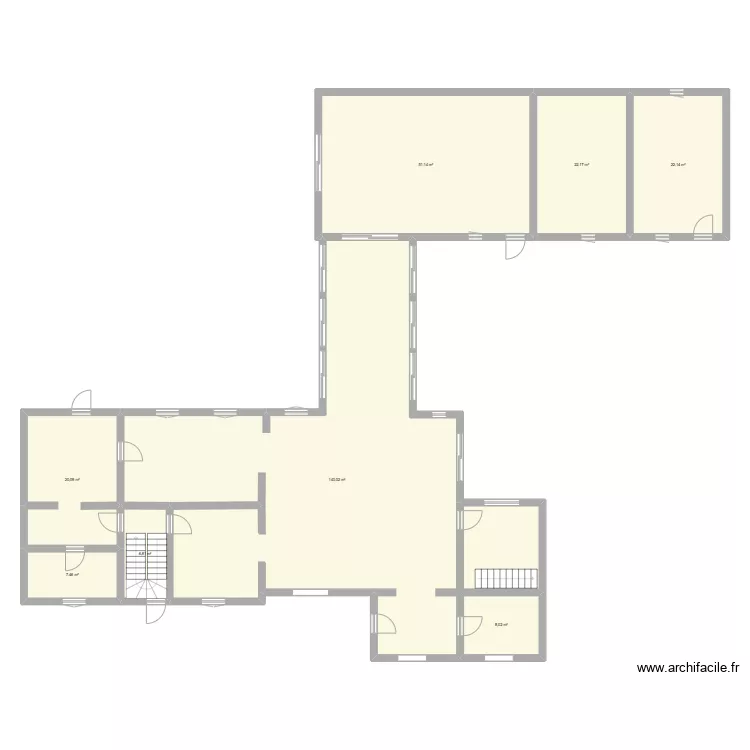 maison du haut RDC. Plan de 
