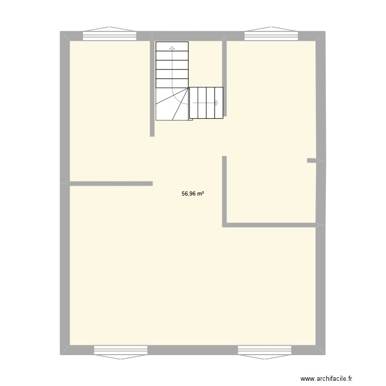 2EM ET 1er. Plan de 1 pièce et 57 m2