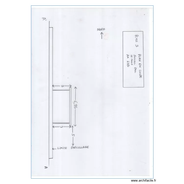 ROUSSEL PLAN DE COUPE. Plan de ROUSSEL PLAN DE COUPE. Plan de