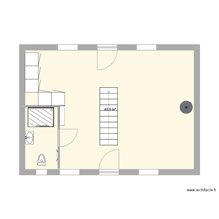 PLAN DU 12. Plan de 1 pièce et 41 m2