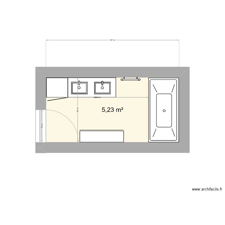 SDB. Plan de 0 pièce et 0 m2