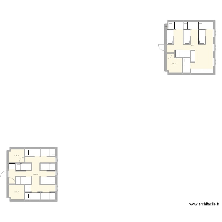 rrtrrr. Plan de 0 pièce et 0 m2